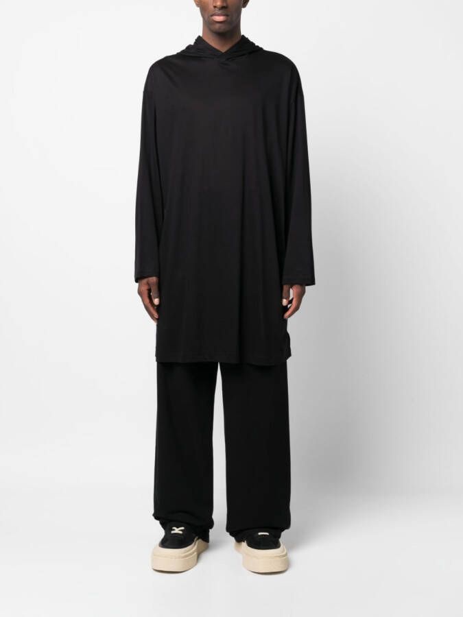 Yohji Yamamoto T-shirt met print Zwart