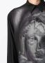 Yohji Yamamoto Overhemd met grafische print Zwart - Thumbnail 5