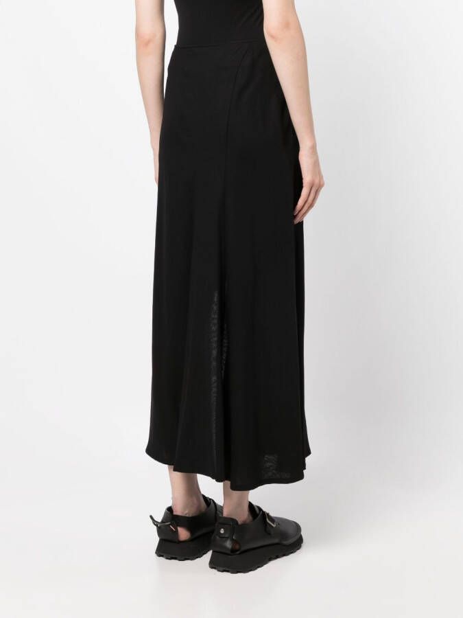 Yohji Yamamoto Flared rok Zwart
