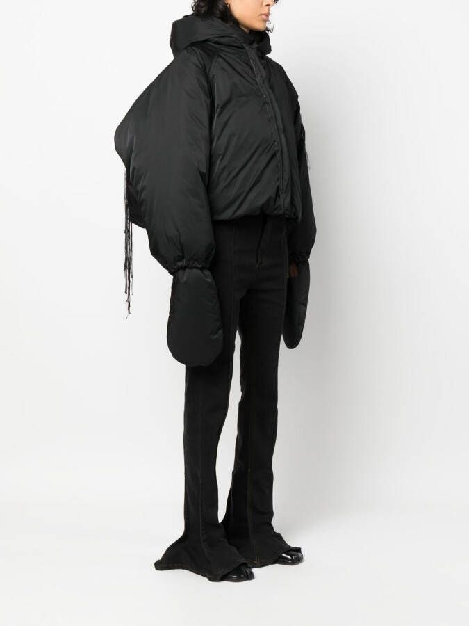 Yohji Yamamoto Jack met borduurwerk Zwart