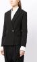 Yohji Yamamoto Jack met puntige revers Zwart - Thumbnail 3