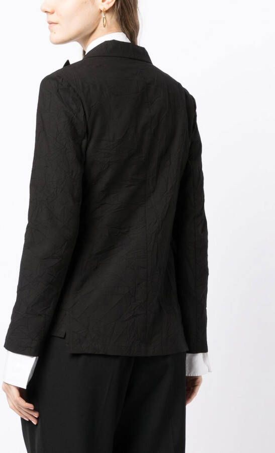 Yohji Yamamoto Jack met puntige revers Zwart