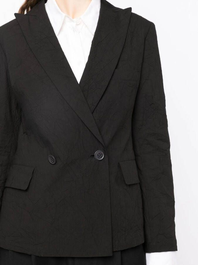 Yohji Yamamoto Jack met puntige revers Zwart