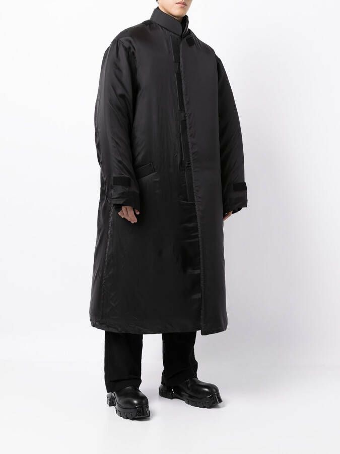 Yohji Yamamoto Jas met verborgen sluiting Zwart