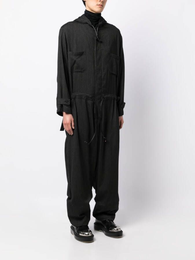 Yohji Yamamoto Jumpsuit met rits Zwart