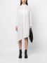 Yohji Yamamoto Jurk met gedrapeerd detail Wit - Thumbnail 2