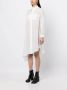 Yohji Yamamoto Jurk met gedrapeerd detail Wit - Thumbnail 3