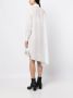 Yohji Yamamoto Jurk met gedrapeerd detail Wit - Thumbnail 4