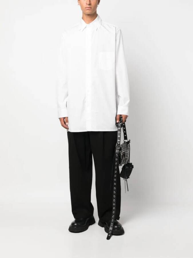 Yohji Yamamoto Katoenen overhemd Wit