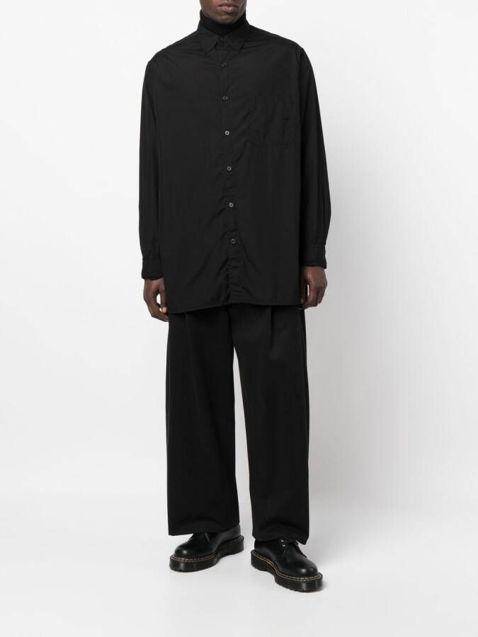 Yohji Yamamoto Lang overhemd Zwart