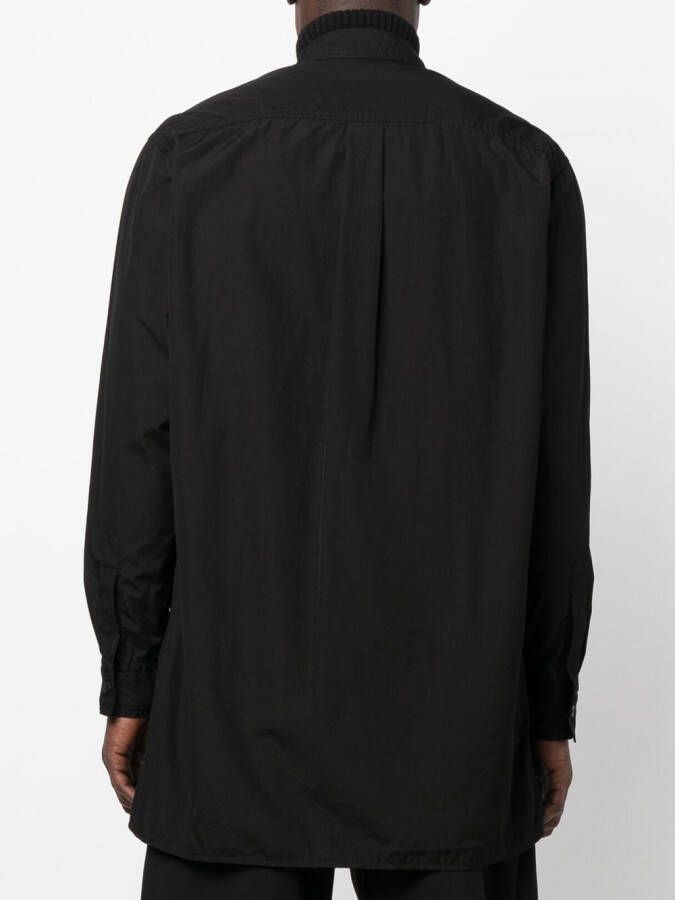 Yohji Yamamoto Lang overhemd Zwart