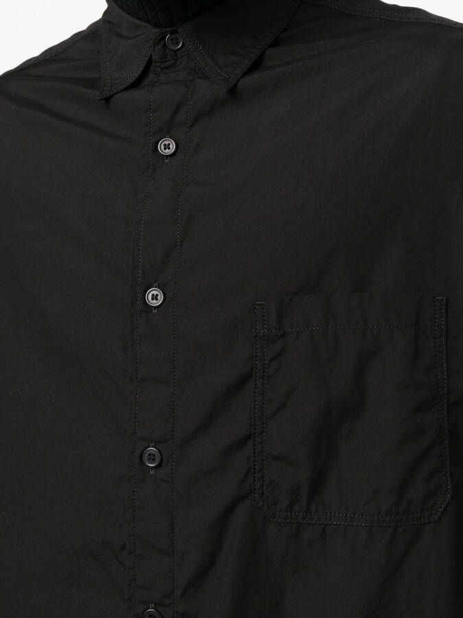 Yohji Yamamoto Lang overhemd Zwart
