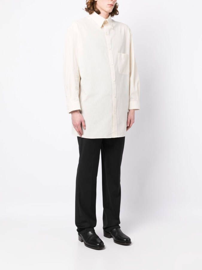 Yohji Yamamoto Overhemd met borstzak Geel