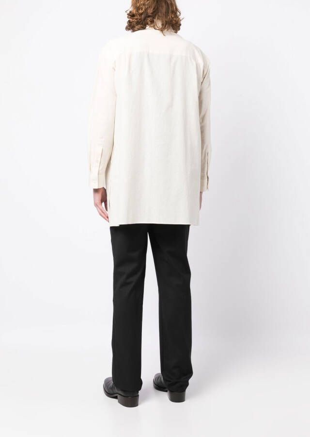Yohji Yamamoto Overhemd met borstzak Geel