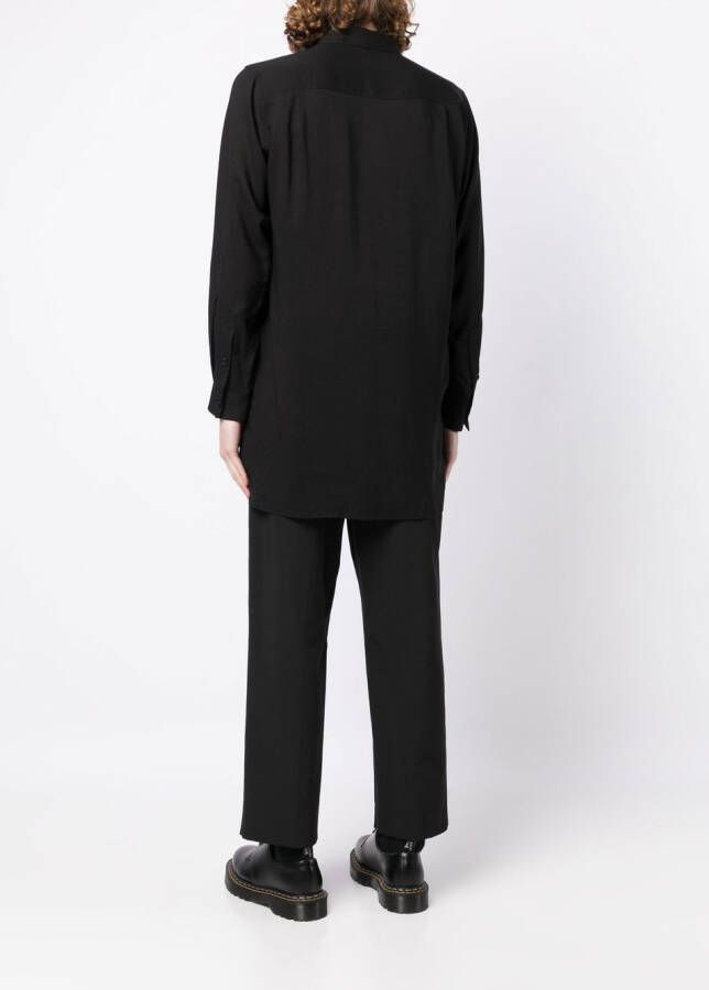 Yohji Yamamoto Overhemd met borstzak Zwart