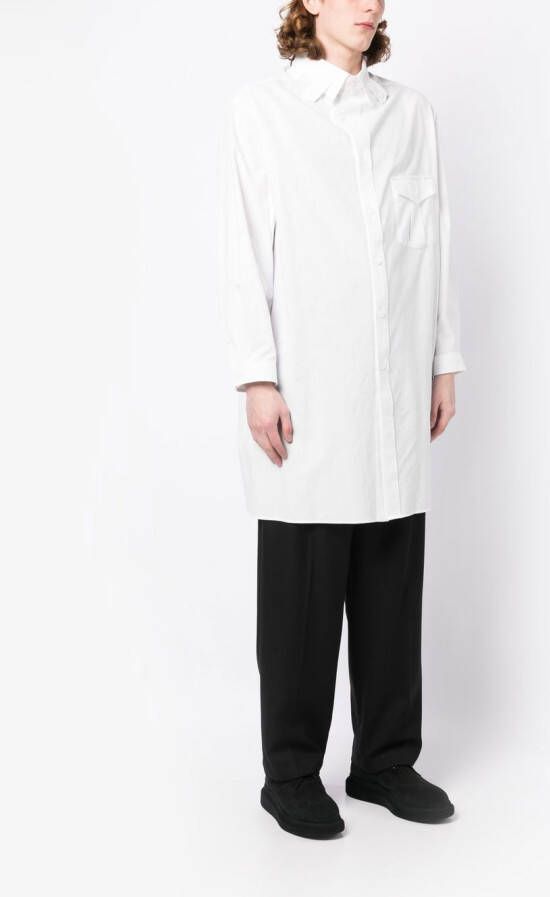 Yohji Yamamoto Overhemd met kraag Wit