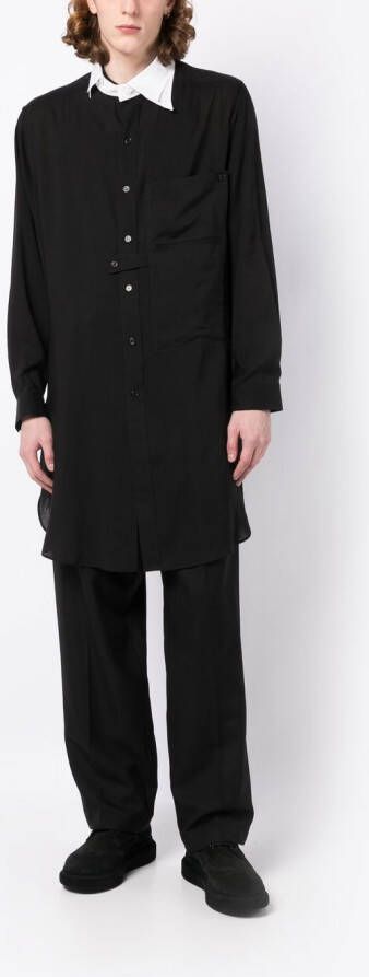 Yohji Yamamoto Overhemd met kraag Zwart