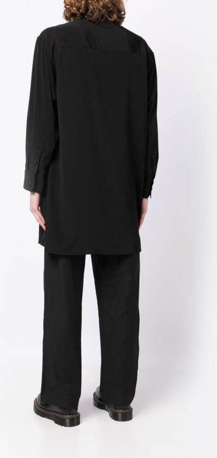 Yohji Yamamoto Overhemd met opgestikte zak Zwart