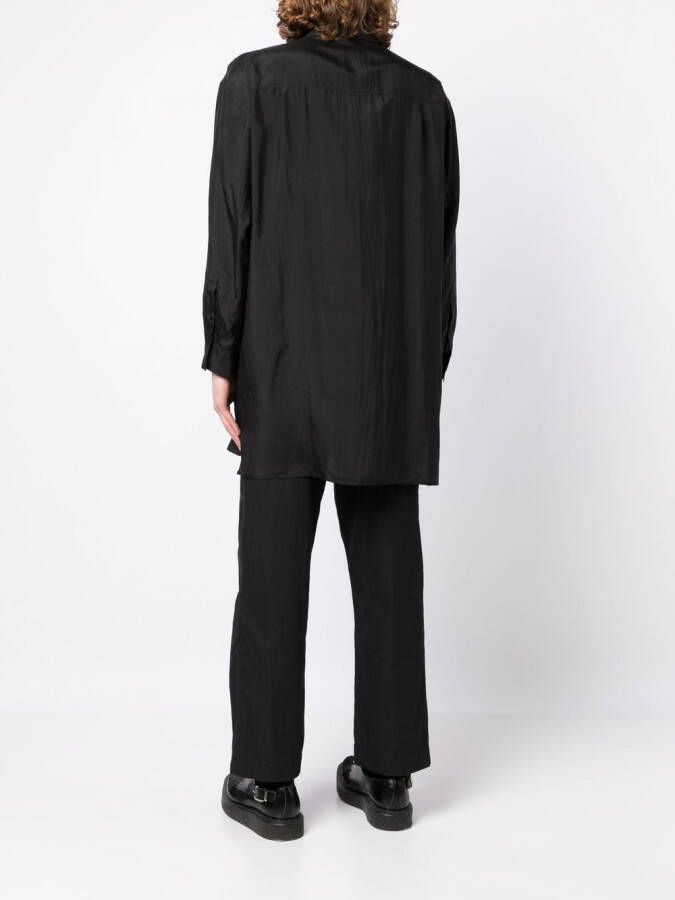 Yohji Yamamoto Overhemd met print Zwart