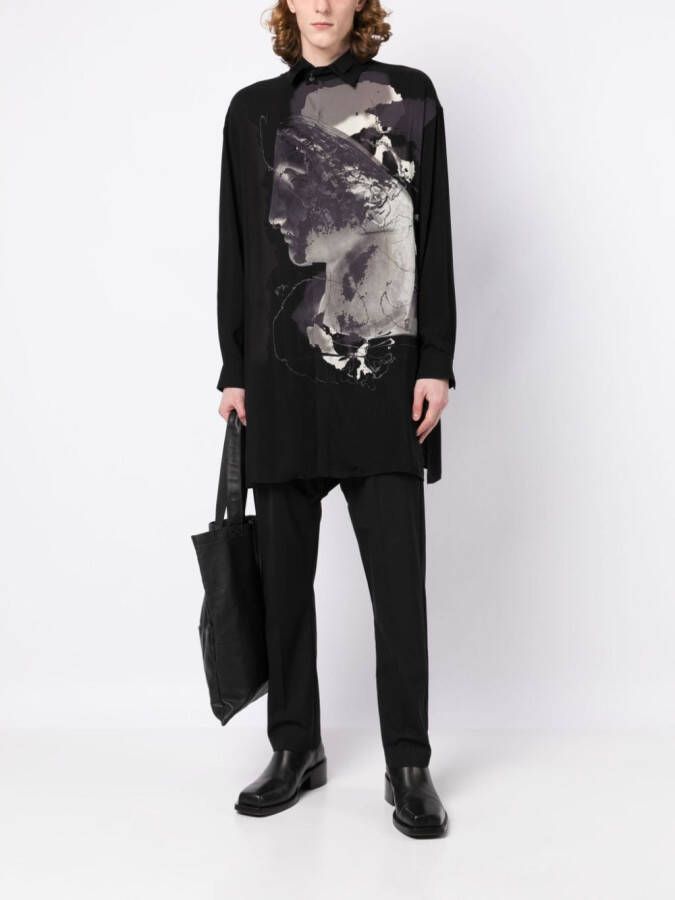 Yohji Yamamoto Overhemd Zwart