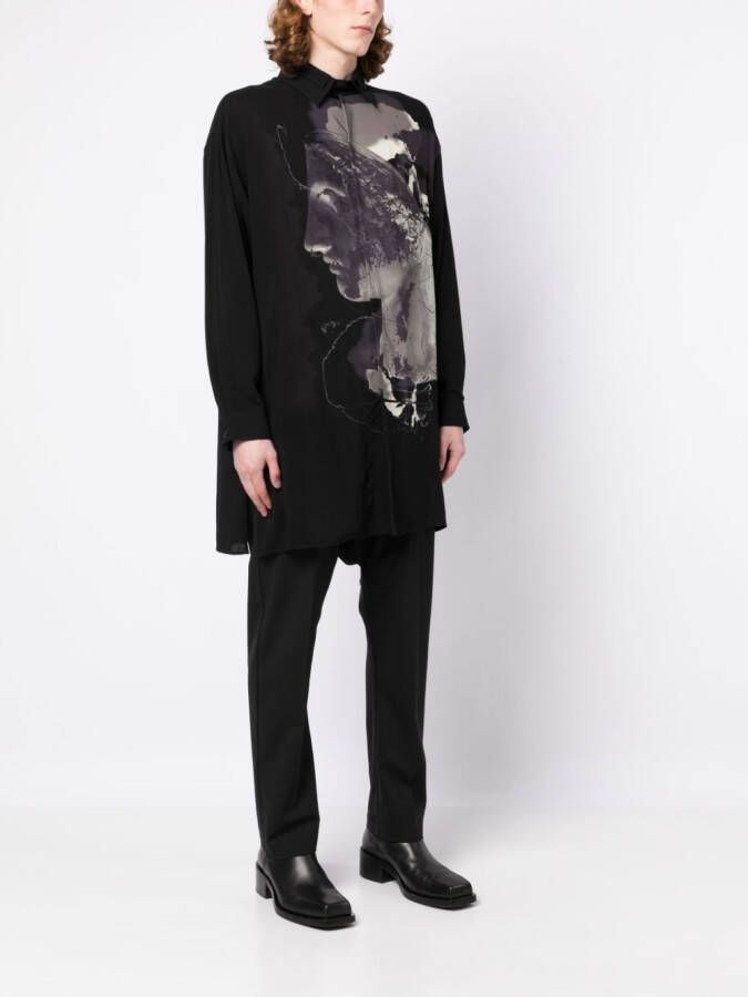 Yohji Yamamoto Overhemd Zwart