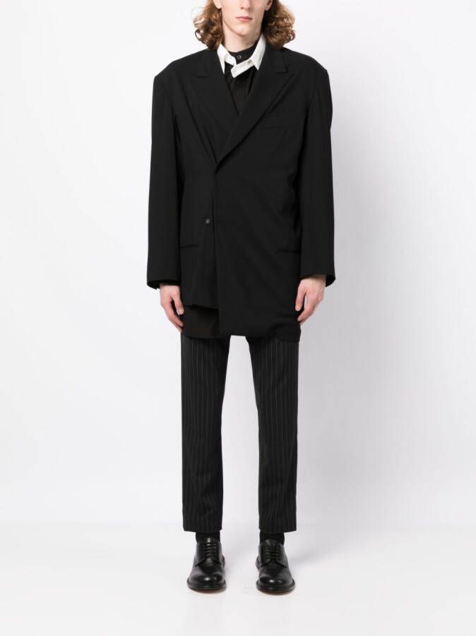 Yohji Yamamoto Oversized blazer Zwart