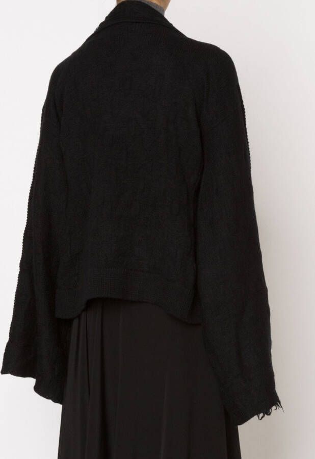 Yohji Yamamoto oversized jacket Zwart