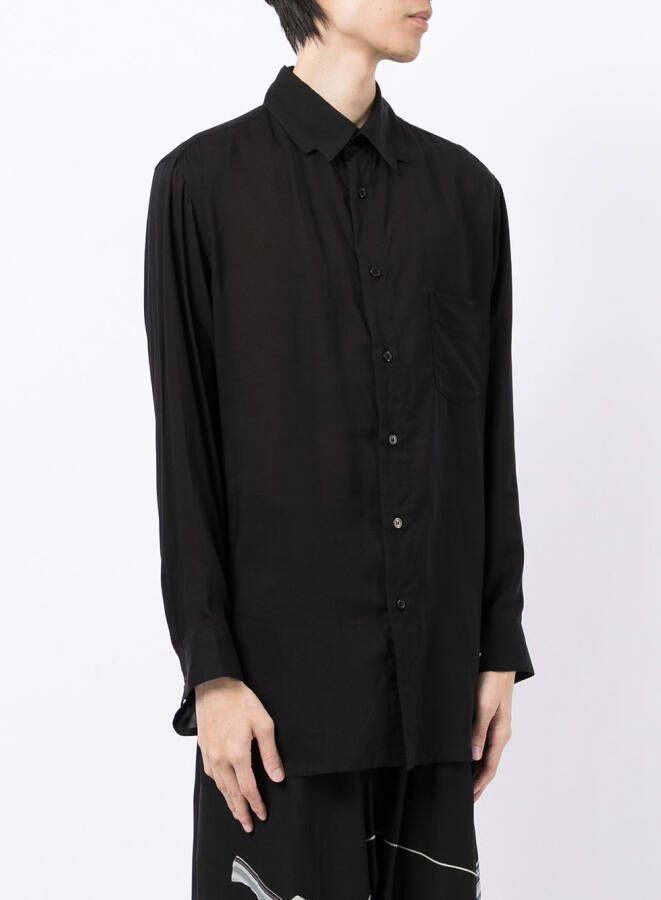 Yohji Yamamoto Oversized overhemd Zwart