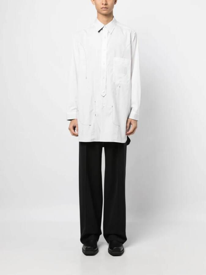 Yohji Yamamoto Katoenen T-shirt Wit