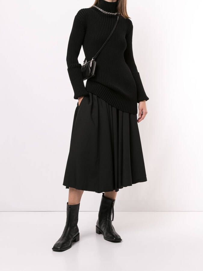 Yohji Yamamoto Rok met gesp Zwart