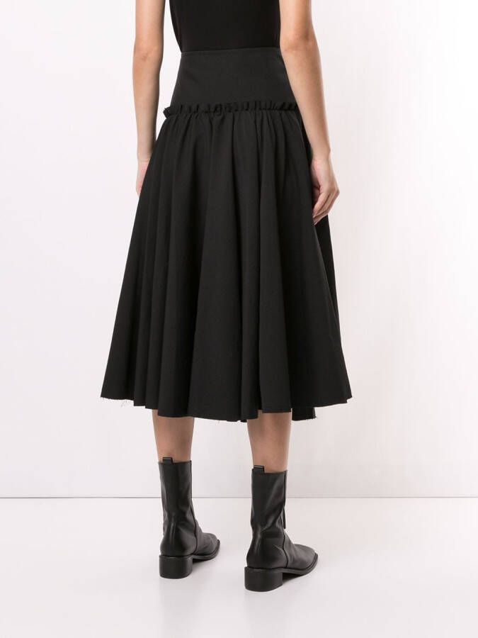 Yohji Yamamoto Rok met gesp Zwart