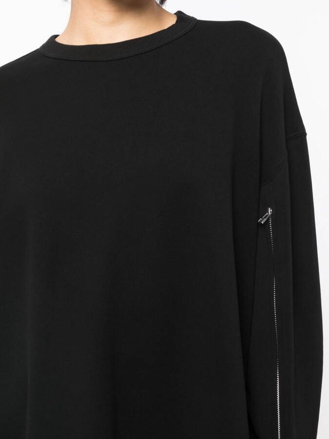 Yohji Yamamoto Sweater met rits Zwart