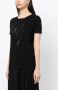 Yohji Yamamoto T-shirt met geborduurd logo Zwart - Thumbnail 3