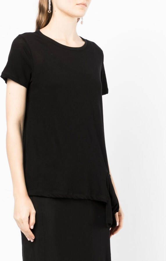 Yohji Yamamoto T-shirt met opgestikte zak Zwart