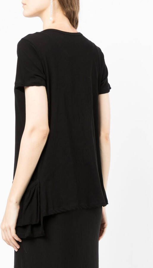 Yohji Yamamoto T-shirt met opgestikte zak Zwart