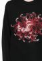 Yohji Yamamoto Trui met bloemenprint Zwart - Thumbnail 4