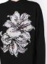 Yohji Yamamoto Trui met bloemenprint Zwart - Thumbnail 5