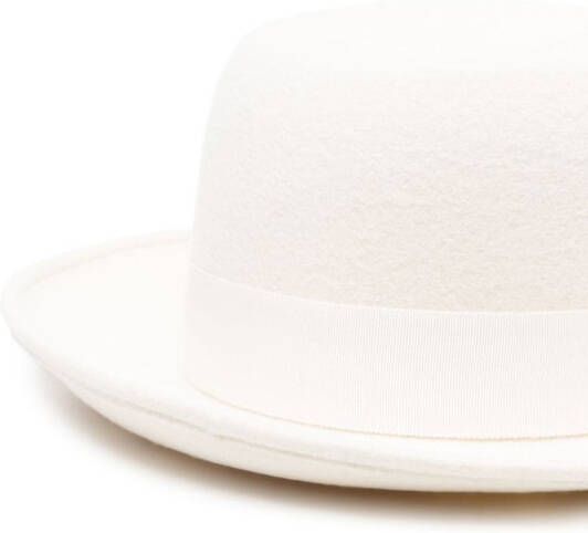 Yohji Yamamoto Wollen hoed Wit