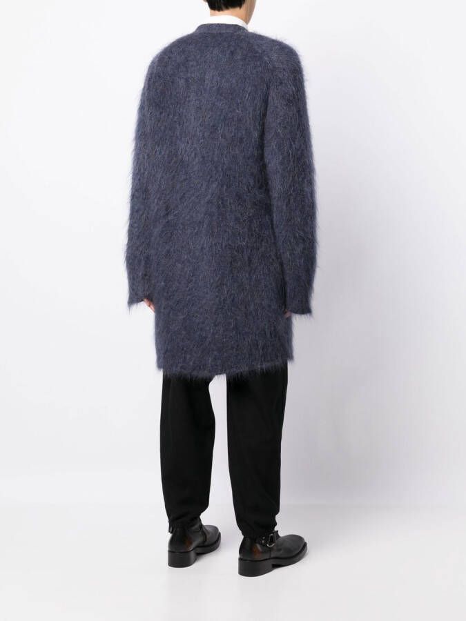 Yohji Yamamoto Vest met V-hals Blauw