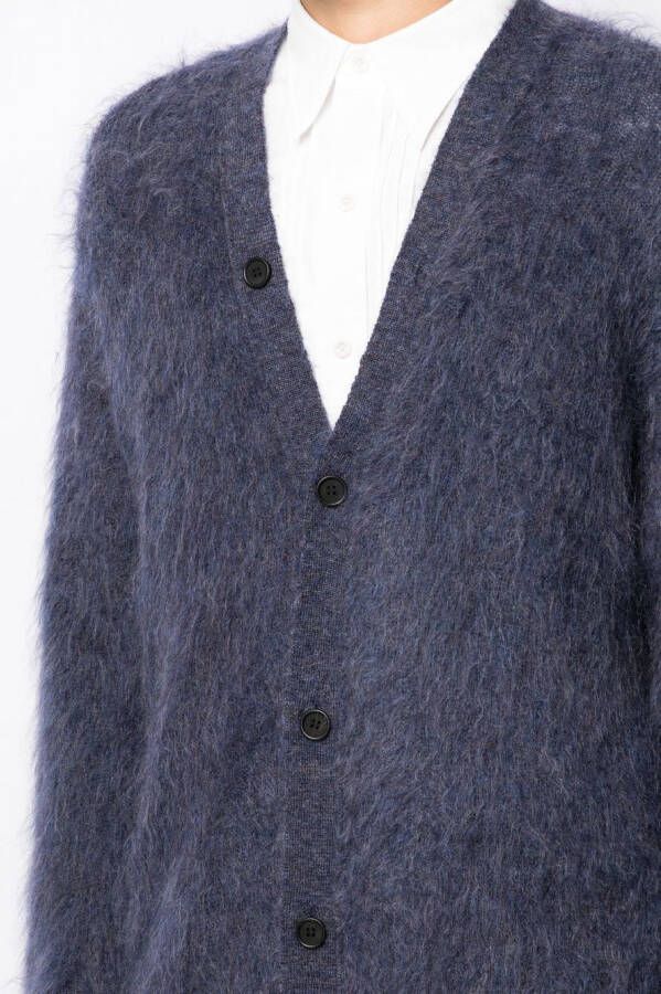 Yohji Yamamoto Vest met V-hals Blauw
