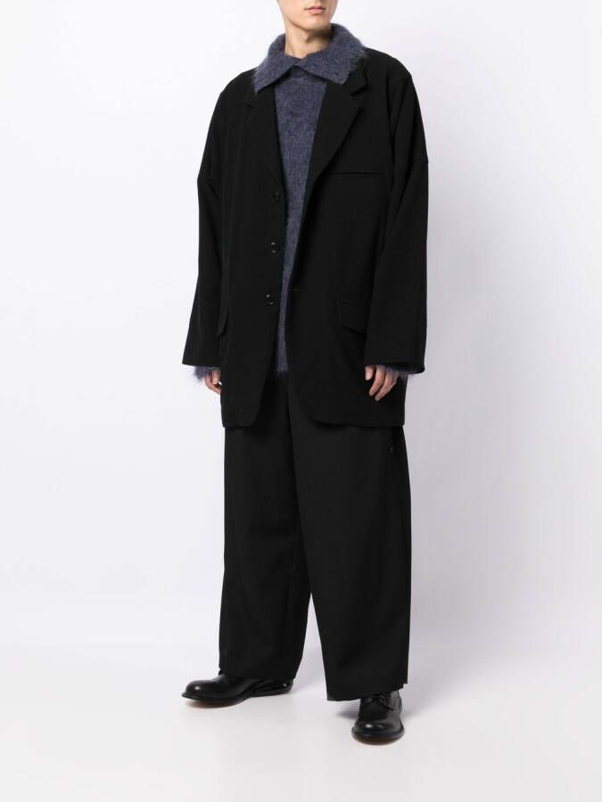 Yohji Yamamoto Wollen blazer Zwart