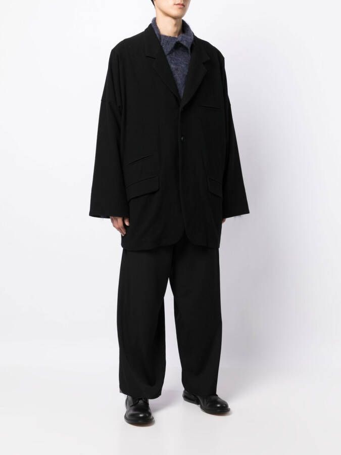 Yohji Yamamoto Wollen blazer Zwart