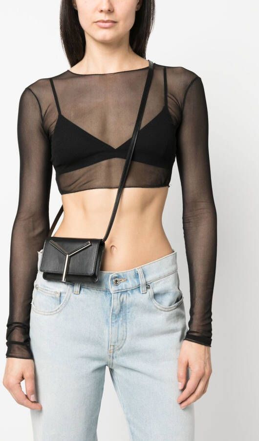 Y Project Crossbodytas met logoplakkaat Zwart