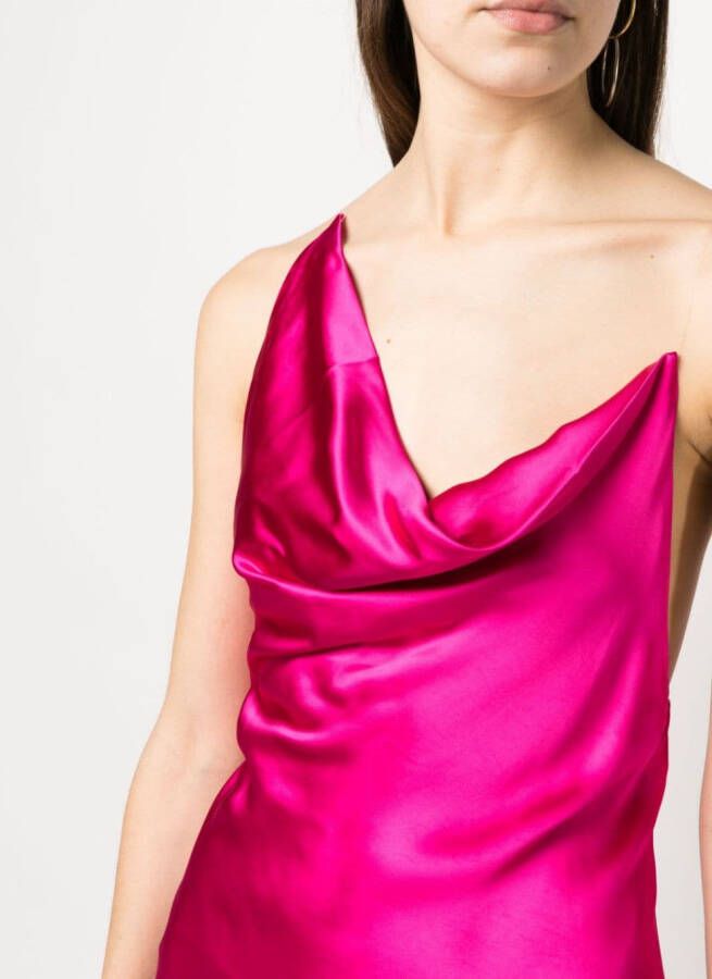 Y Project Zijden mini-jurk Roze