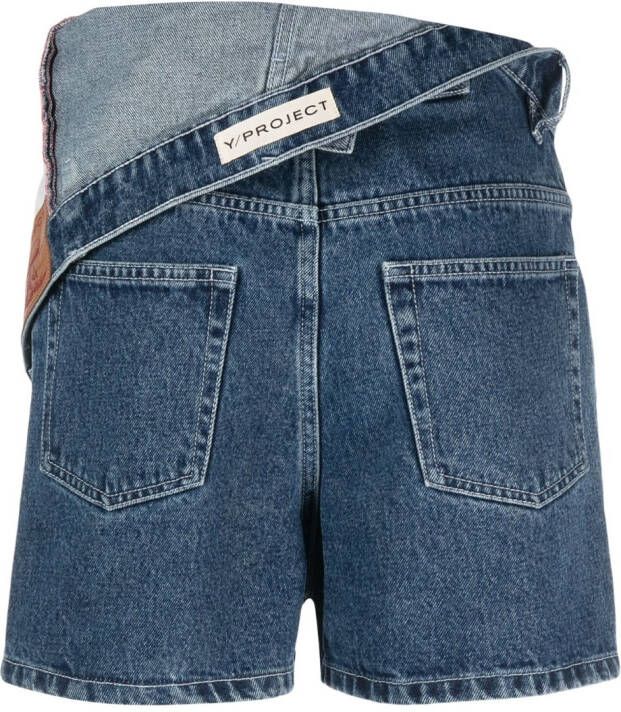 Y Project Shorts met omslag Blauw