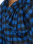 Y Project geruite asymmetrische blouse Blauw - Thumbnail 5