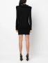 Y Project Mini-jurk met ruchekraag Zwart - Thumbnail 4