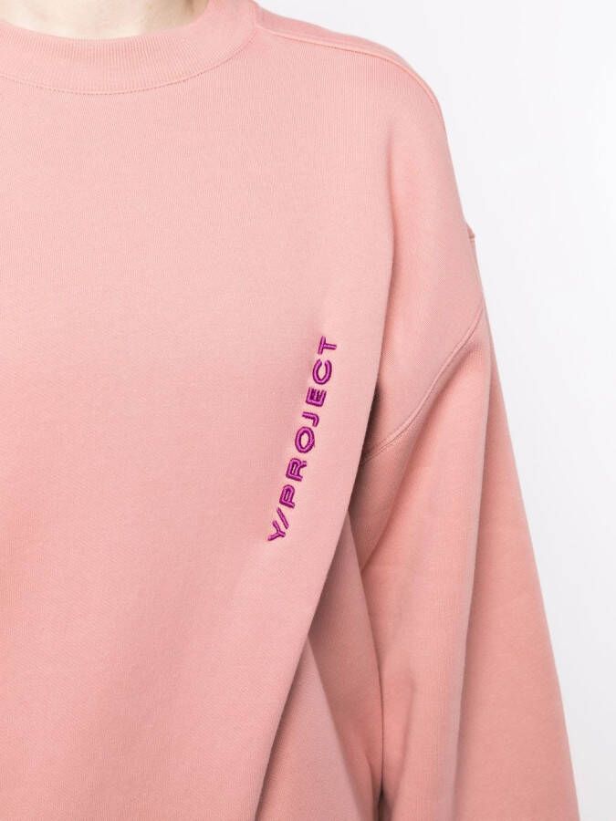 Y Project Sweater met borduurwerk Roze