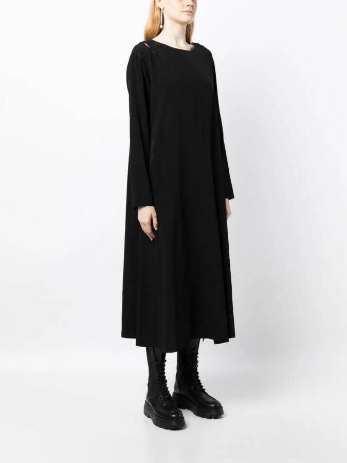 Y's Asymmetrische jurk Zwart