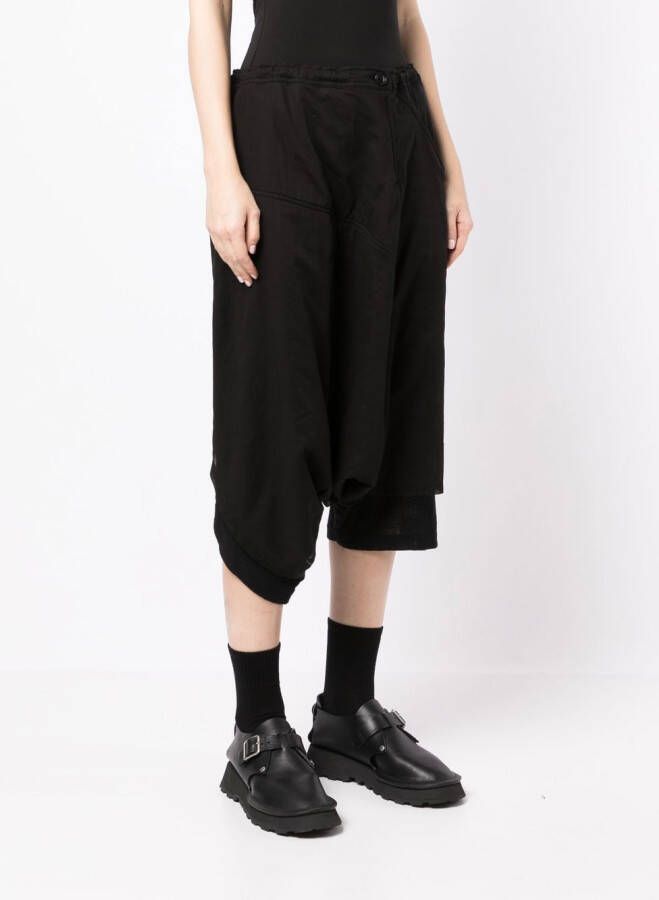 Y's Asymmetrische broek Zwart